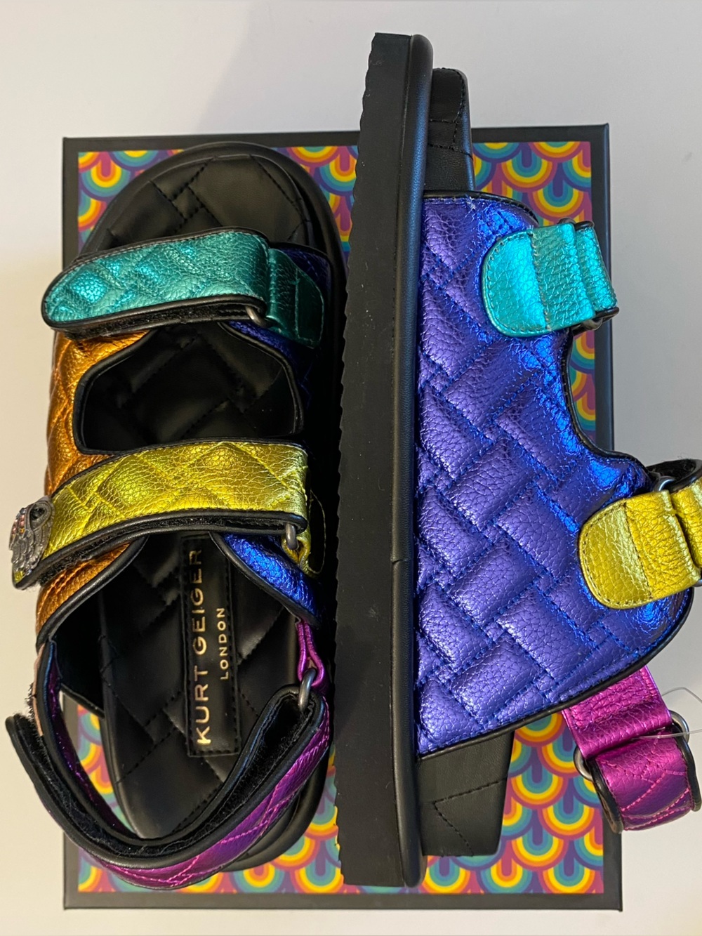Kurt Geiger London Orson Sandals (Size 38/US7.5) NEW! - Picture 7 of 8